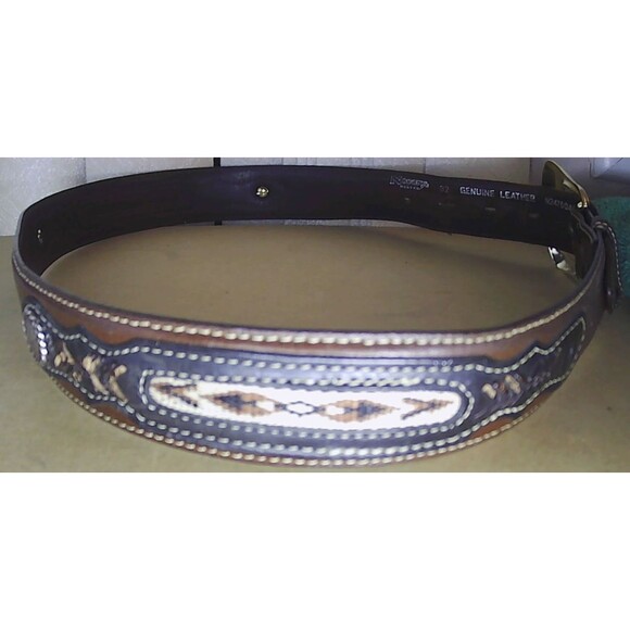 A8 Nocona Leather Belt  Sz 32 - Picture 1 of 5